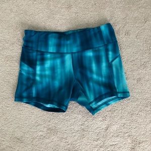 Champion Blue Tie Dye Workout Shorts
